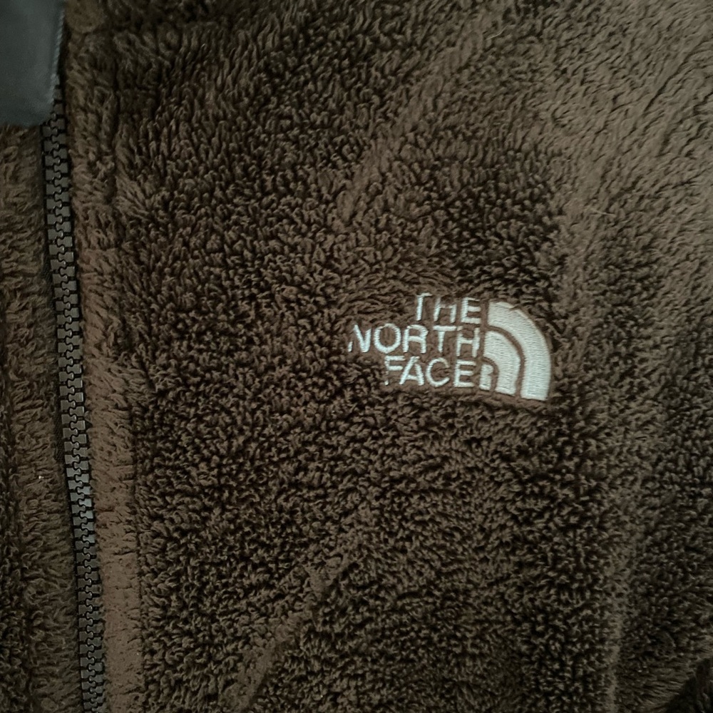 Vintage Y2K The North Face Brown Fuzzy Jacket Teddy Bear Gorpcore - Picture 3 of 8